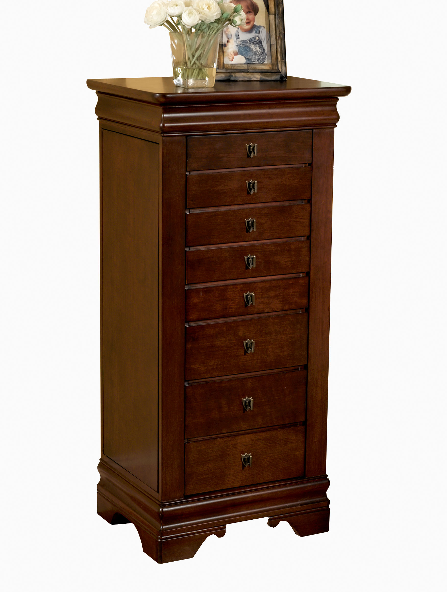 Furnituremaxx Marquis Cherry Jewelry Armoire